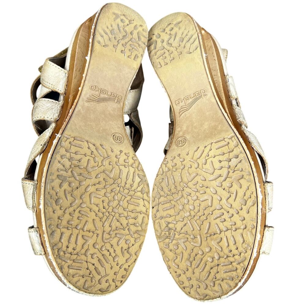 Dansko Women’s Tempest Tan Leather Gladiator Sandal Size 38 US 7.5/8 - Picture 9 of 10